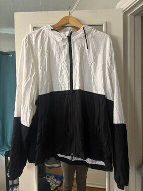 Rare Authentic SpaceX Demo-2 Mission Windbreaker Jacket Black White Like New